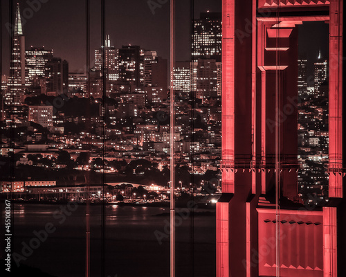 Golden Gate Bridge and skyline