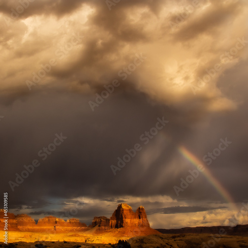 storm cloud rainbow