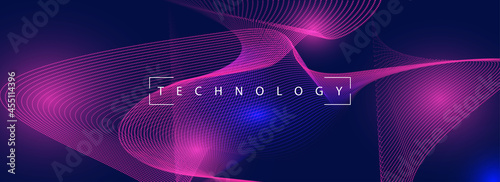 artificial intelligence pattern technology background. big visual data learning.
