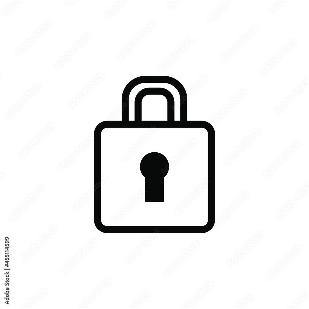 Padlock icon isolated background ilustrator eps10 Padlock icon isolated background ilustrator eps10