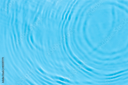 Abstract background of blue water under sunlight. Top view, flat lay