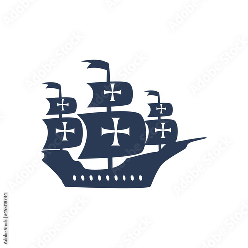 columbus caravel silhouette