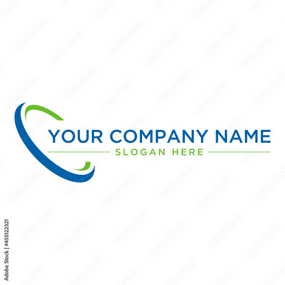 Swoosh company logo business vector template illustration. Swoosh company logo business vector template illustration.