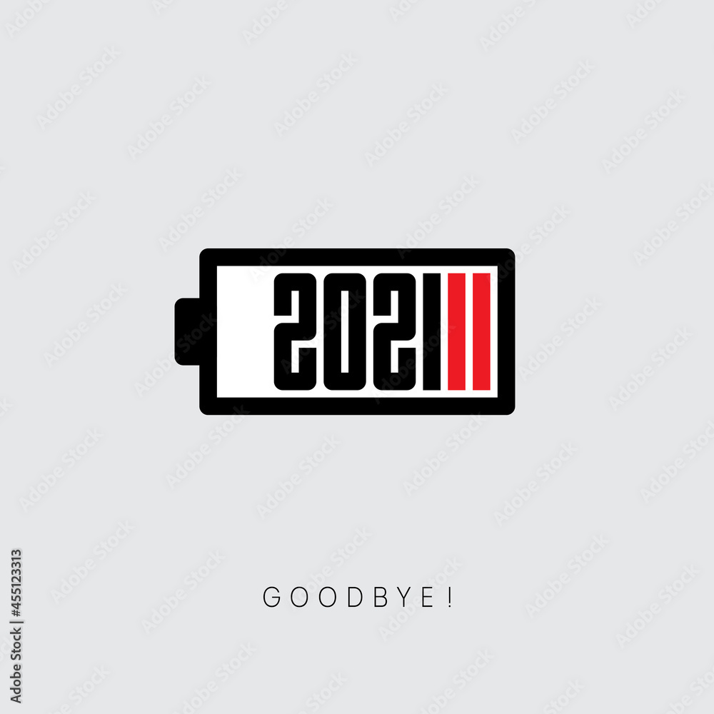 Goodbye 2021. Almost complete emptiness and lack of energy. Difficult end to a difficult 2021. It's time to take stock. Low battery charge. The end of the year or cycle. Goodbye 2021. Almost complete emptiness and lack of energy. Difficult end to a difficult 2021. It's time to take stock. Low battery charge. The end of the year or cycle.