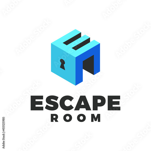 3d escape room logo