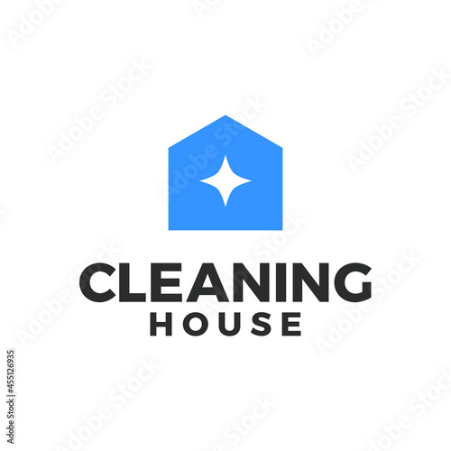 cleaning house logo