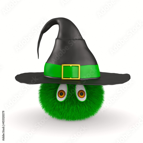 monster on white background...