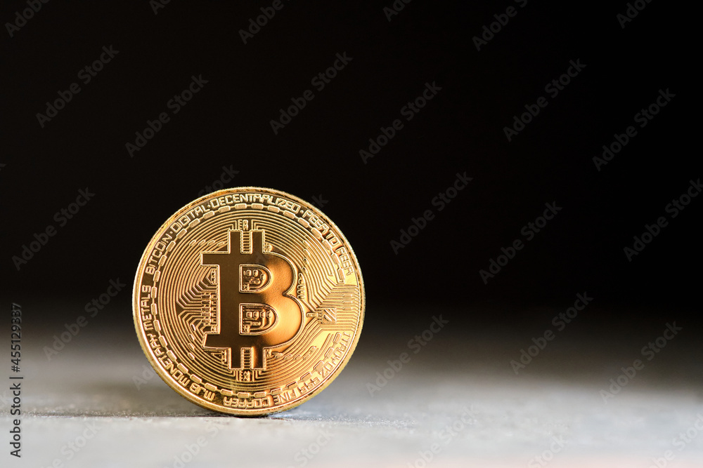 Cryptocurrency. Bitcoin coin Cryptocurrency. Bitcoin coin