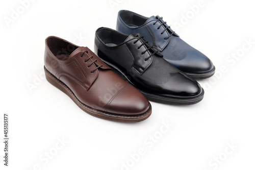 Classic, modern, leather men's shoes