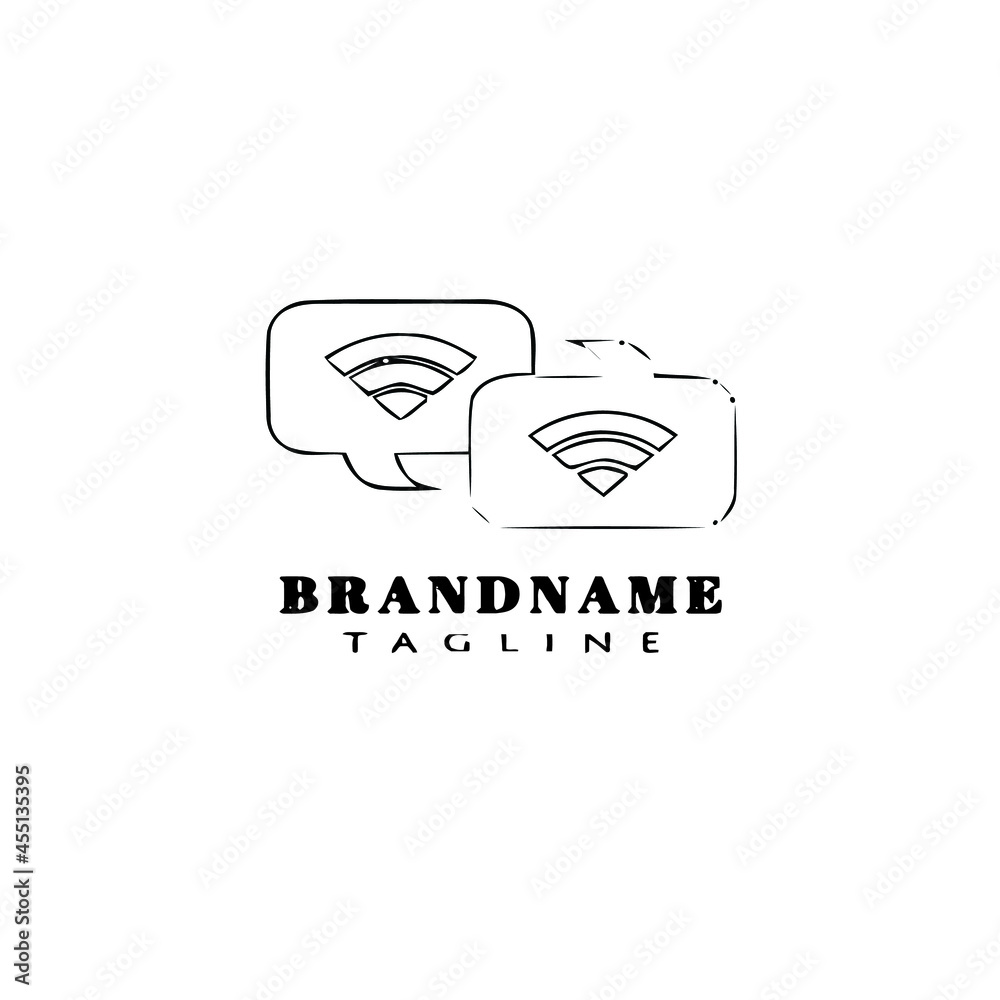 wireless logo cartoon icon vector illustration wireless logo cartoon icon vector illustration