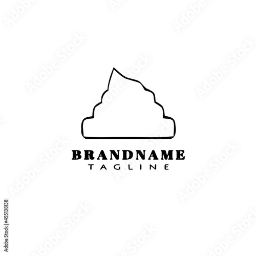 dung logo icon cartoon design vector illustration