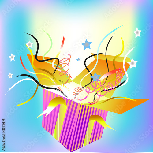 Colorful holiday box, brighten any holiday