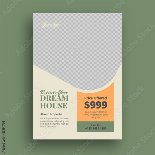 Real estate flyer template