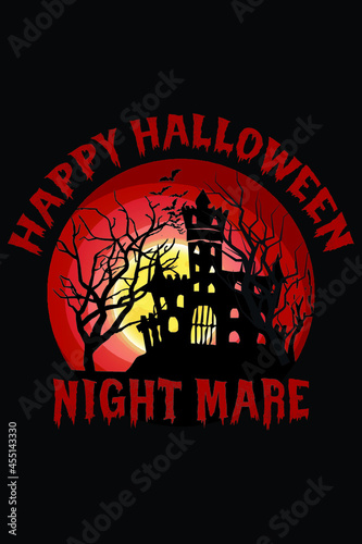 Halloween t shirt typography vector tshirt design