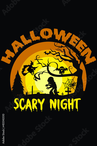 Halloween t shirt typography vector tshirt design