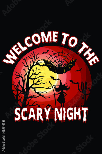Halloween t shirt typography vector tshirt design