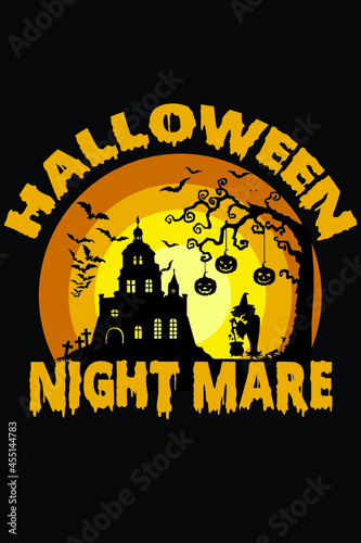 Halloween t shirt typography vector tshirt design
