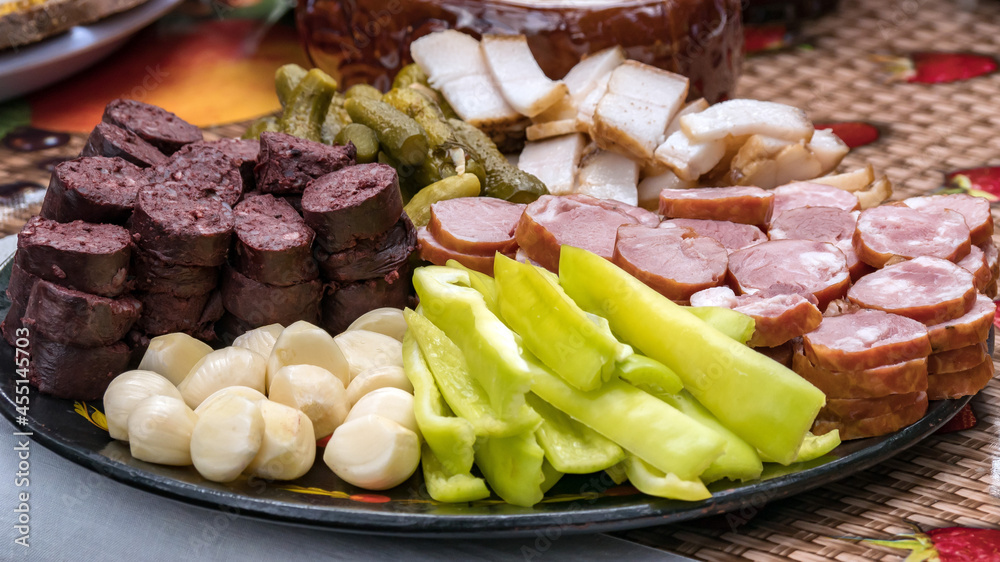 Meat snacks closeup Meat snacks closeup