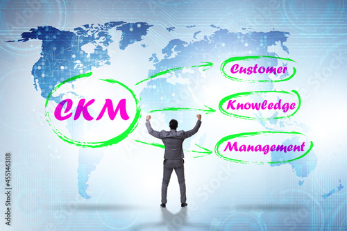 Customer knowledge management business concept