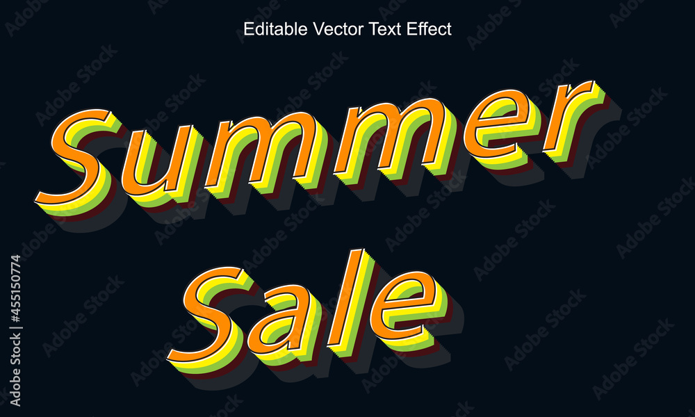 Summer Sale | Summer Sale Text Effect