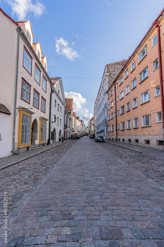 Streets of the medieval Tallinn, Estonia. Summer. © nikwaller