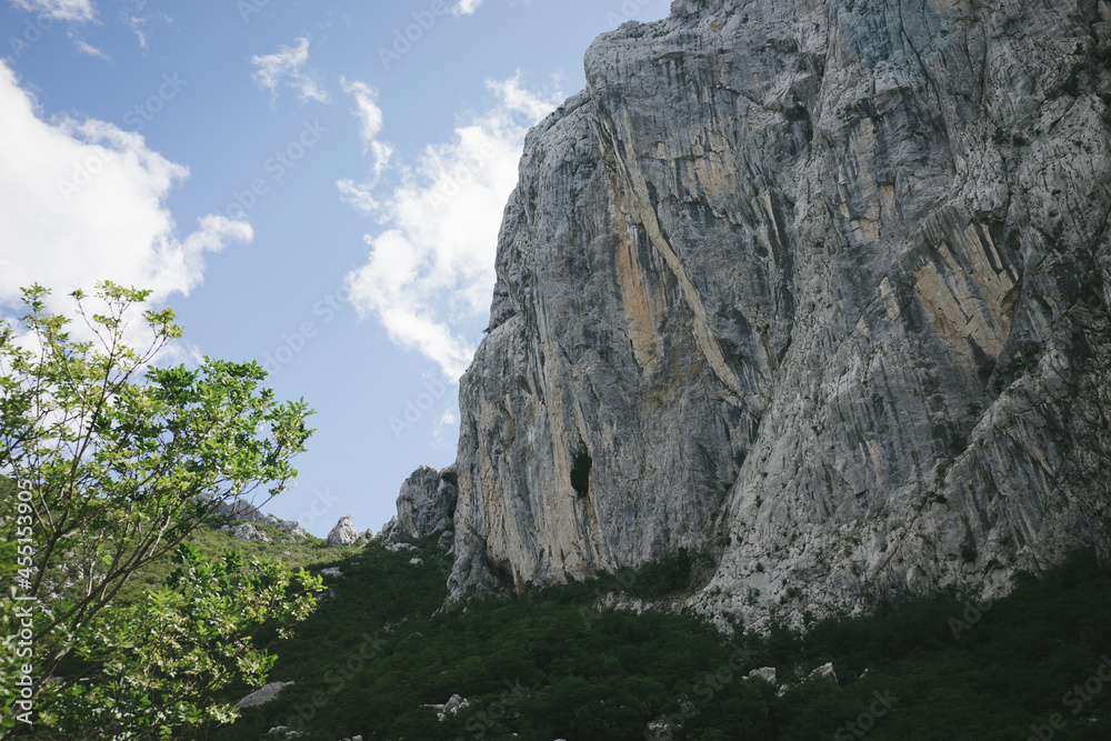 Mountain Range in the Summer in Croatia