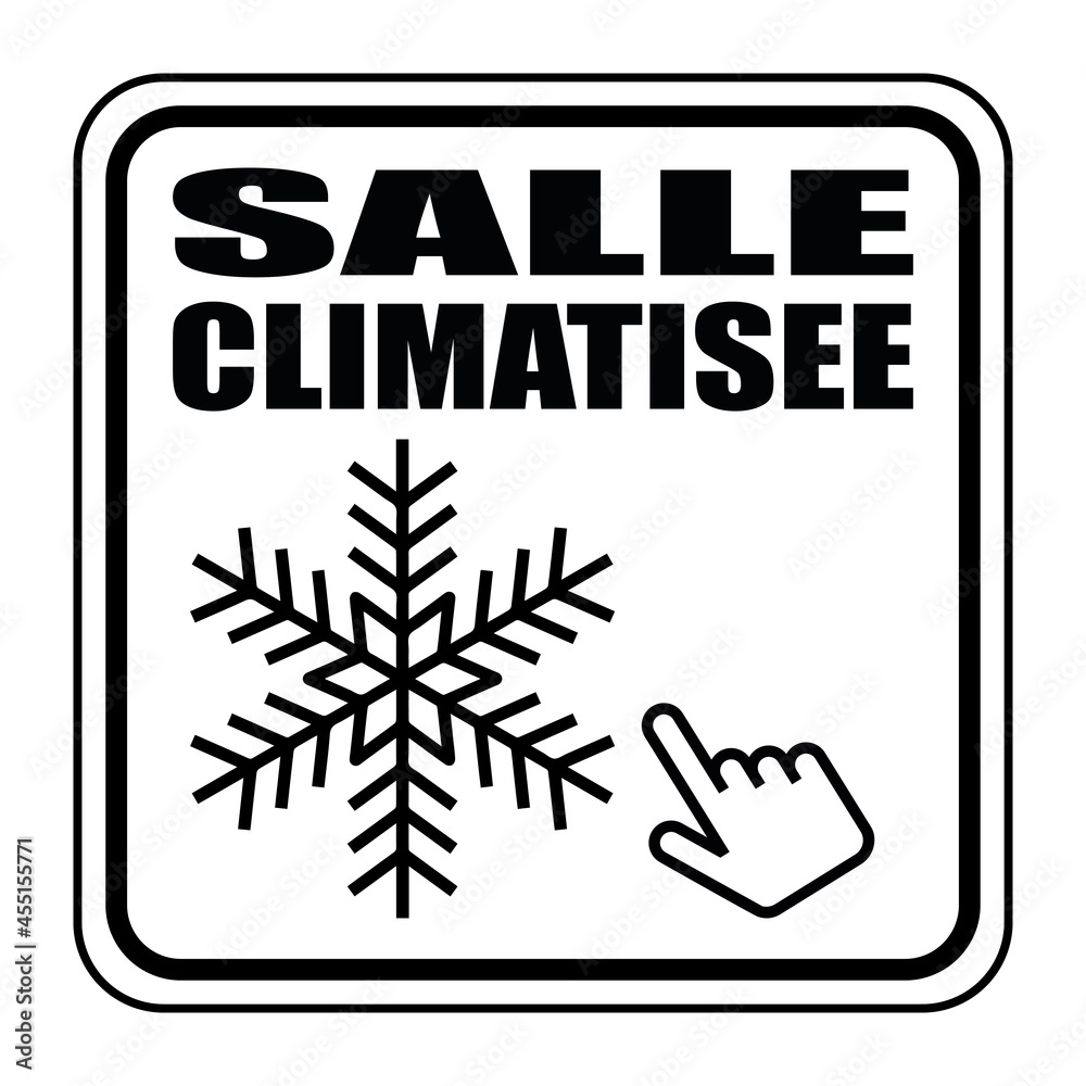 Logo salle climatisée. Stock Vector | Adobe Stock