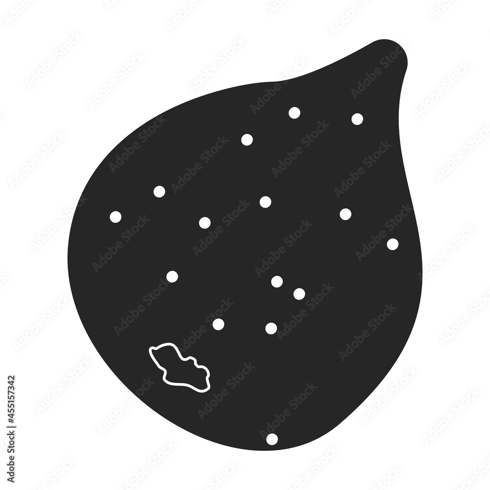 Fig vector icon.Black vector icon isolated on white background fig. Fig vector icon.Black vector icon isolated on white background fig.