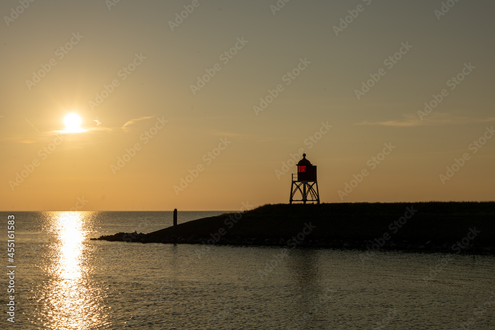 Fototapeta premium Ijsselmeer bij zonsondergang