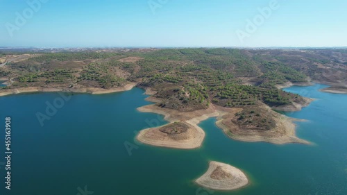 The Odeleite Dam, located in the municipality of Castro Marim in the Algarve, was built on the River Odeleite, which rises in the uplands of the Serra do Caldeirão and flows into the Rio Guadiana. photo