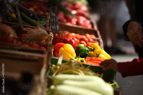 Photography Der bekannte Naschmarkt in Wien, Österreich, Europa