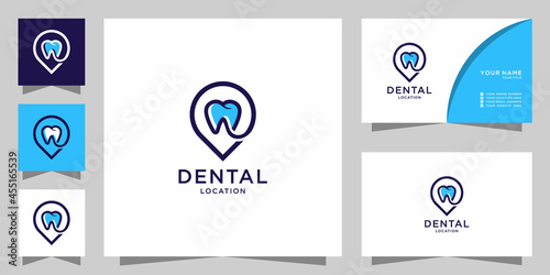 Dental location logo and business card