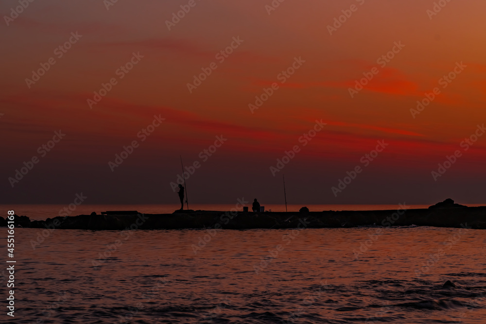 Atardecer en la costa. Solis, Maldonado, Uruguay	