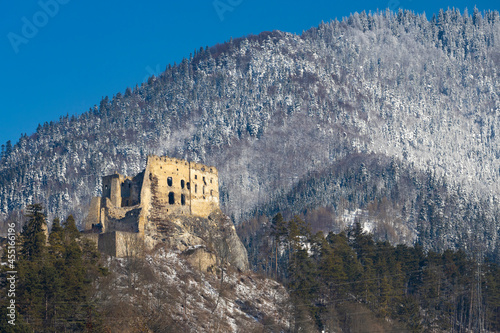 Likava ruins near Ruzomberok in Chocske mountains, Slovakia photo