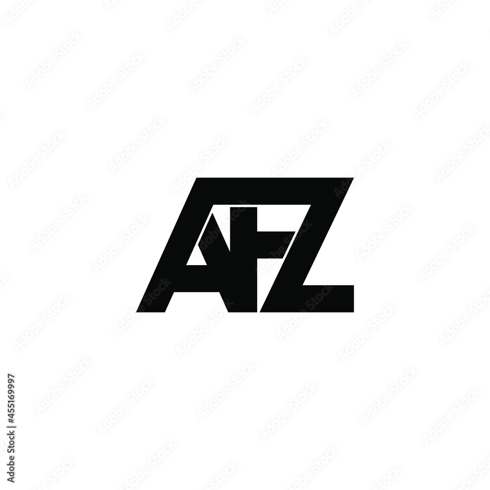 afz initial letter monogram logo design