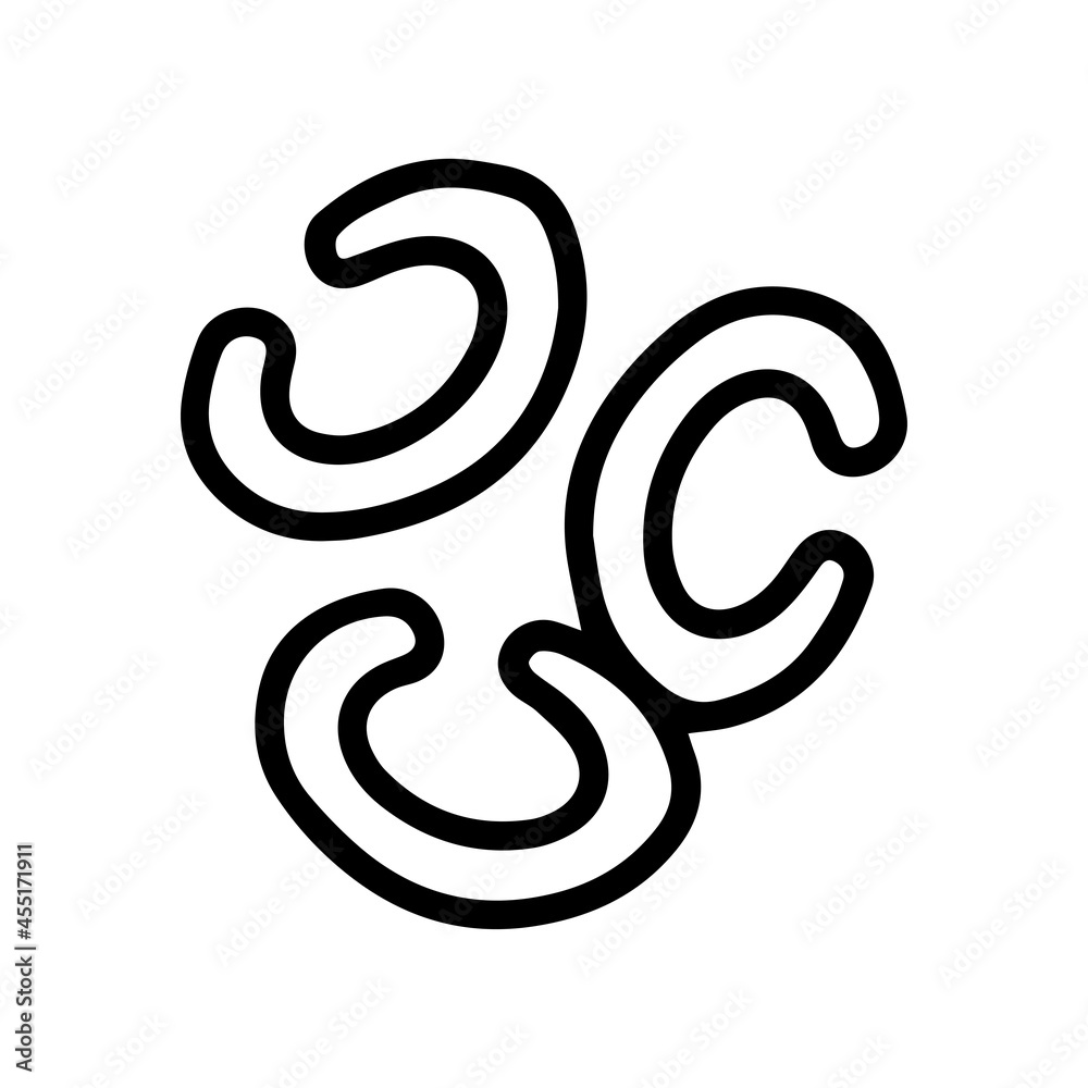 Bacteria black line vector doodle icon design Bacteria black line vector doodle icon design