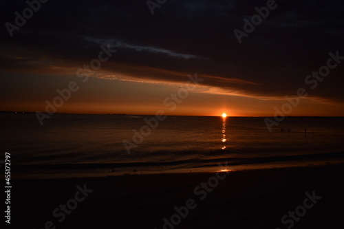 Sunrise at the New Jersey shore.