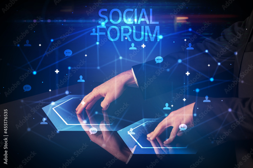 Navigating social networking with social icons Navigating social networking with social icons