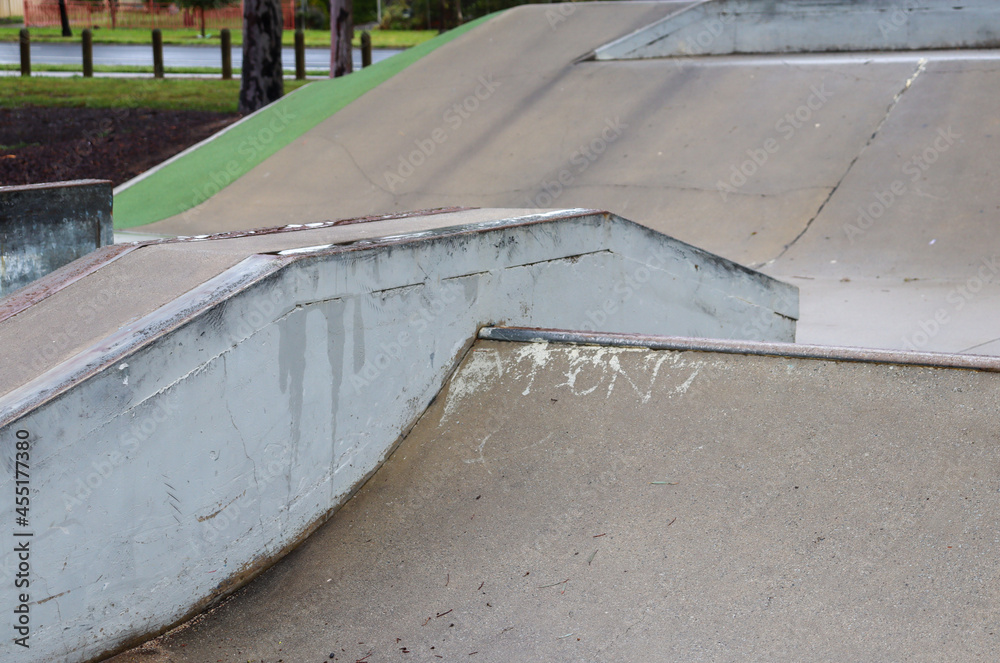 close up of skate park