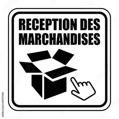 Logo réception des marchandises.