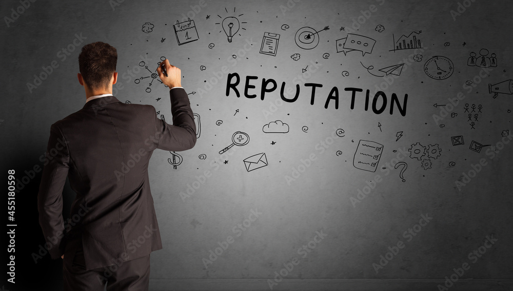 businessman drawing a creative idea sketch businessman drawing a creative idea sketch