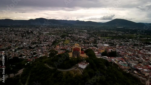 Vie of unesco world heritage site  XVI  century monastery in Puebla Mexico photo