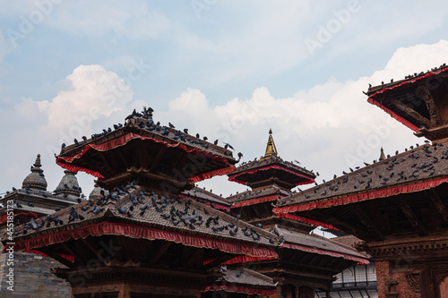 ネパール カトマンズのダルバール広場に建つヒンドゥー教のジャガンナート寺院