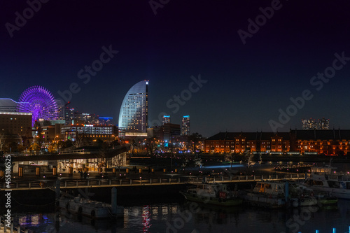 横浜夜景＿赤レンガ倉庫＿みなとみらい