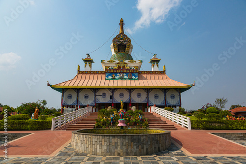 ネパール 仏陀の生誕地ルンビニのルンビニ・ガーデン内にあるドイツ寺院
