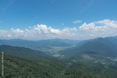 Beautiful natural scenery at the top of the mountain © chendongshan