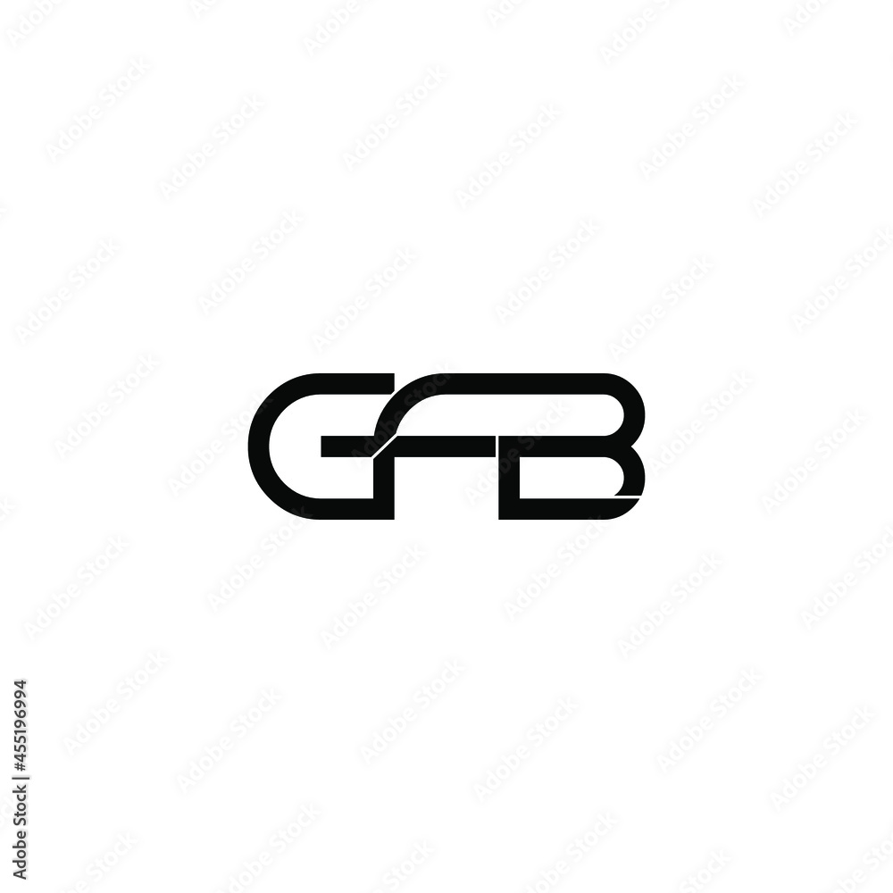 gfb initial letter monogram logo design gfb initial letter monogram logo design