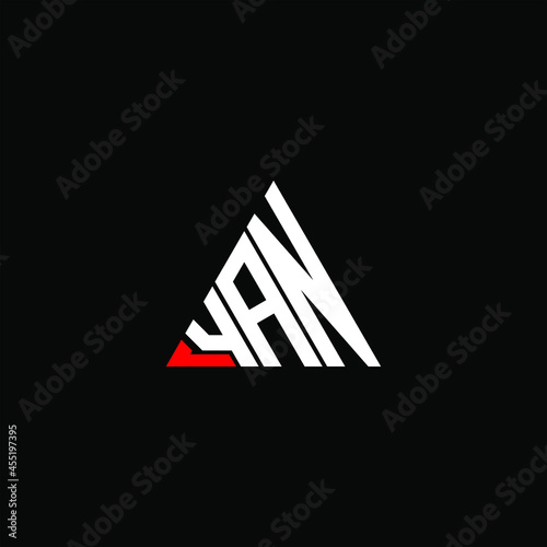 YAN letter logo creative design. YAN unique design
 photo