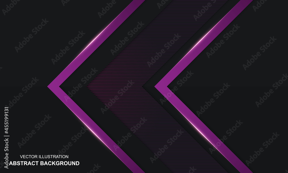 Abstract background black dop and purple luxury modern design