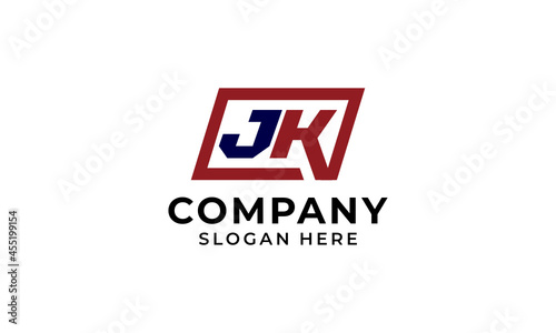 JK Abstract Logo initial J K Letter Icon company Design Vector.svg